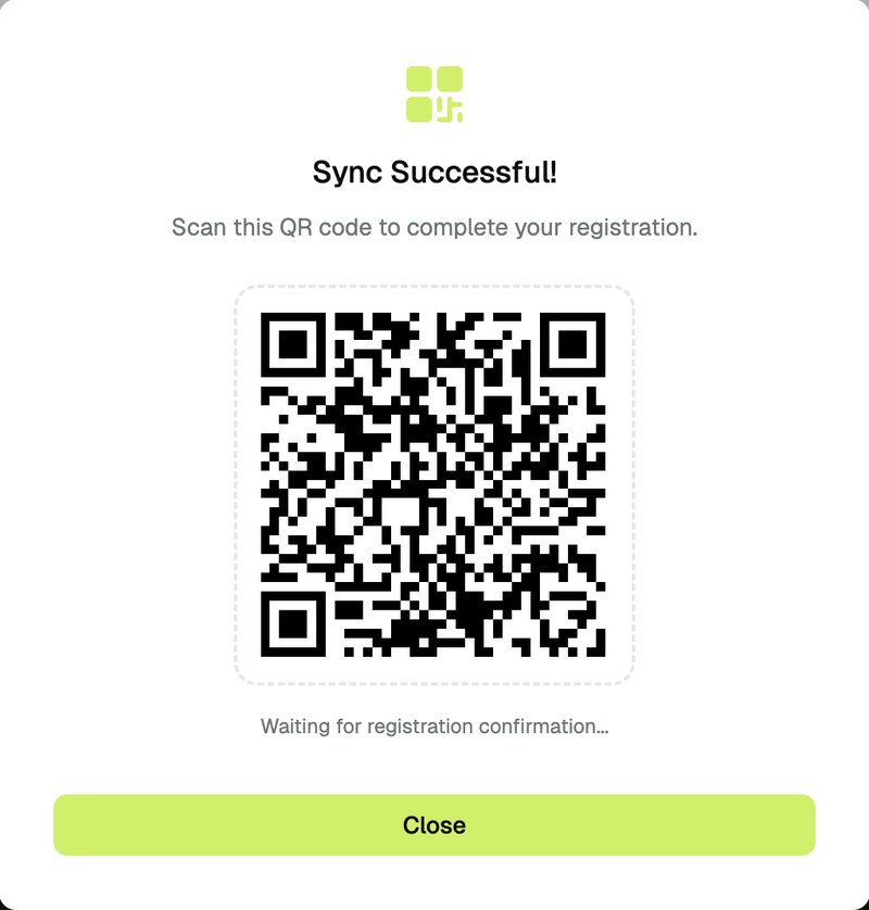 QR code shown by CopyX